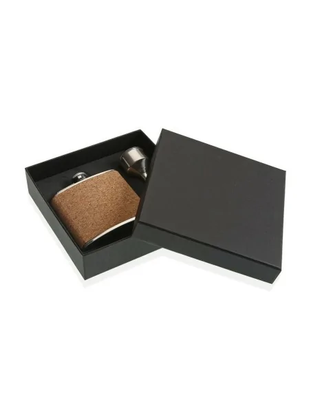 PETACA ACERO INOXIDABLE/CORCHO