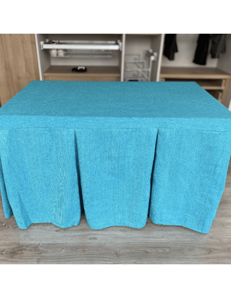 Ropa elegante 10 pliegues Turquesa