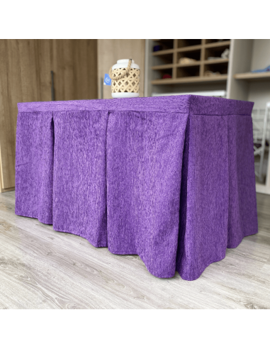 Ropa elegante 10 pliegues Morado