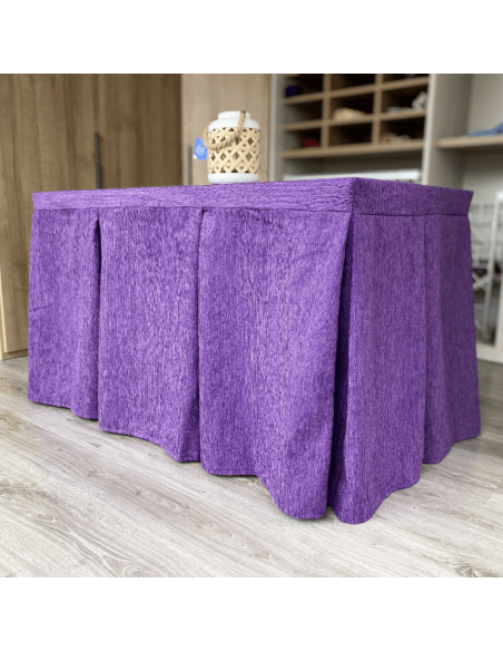 Ropa elegante 10 pliegues Morado