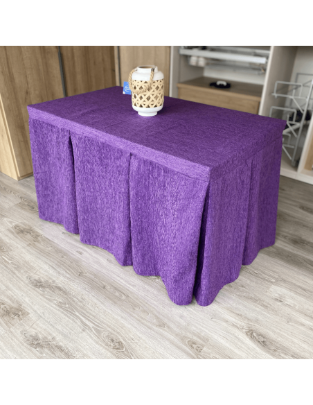 Ropa elegante 10 pliegues Morado