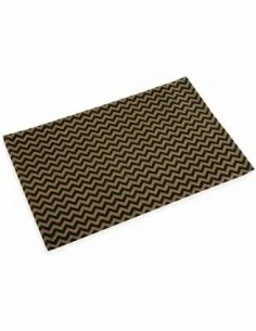 SALVAMANTEL ZIGZAG NEGRO
