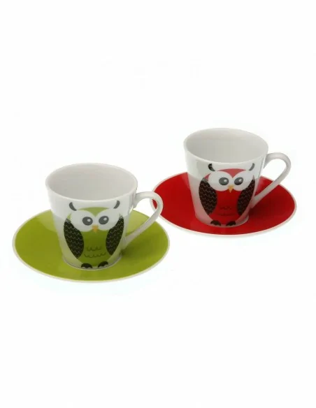 SET 2 TAZAS DE CAFE CON PLATO