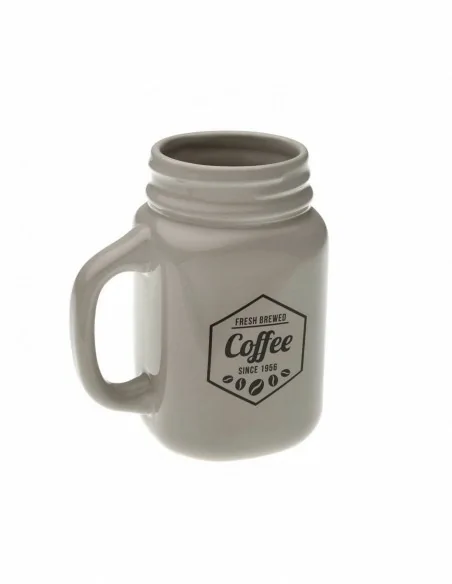 TAZA CON FORMA JARRA GRIS