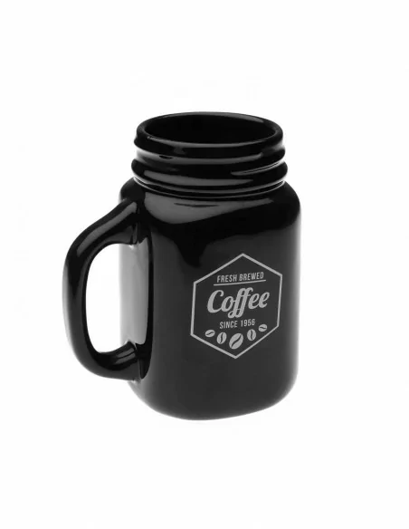 TAZA CON FORMA JARRA NEGRA