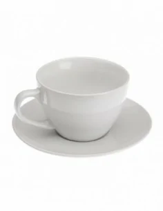 TAZA DESAYUNO C/PLATO BLANCO