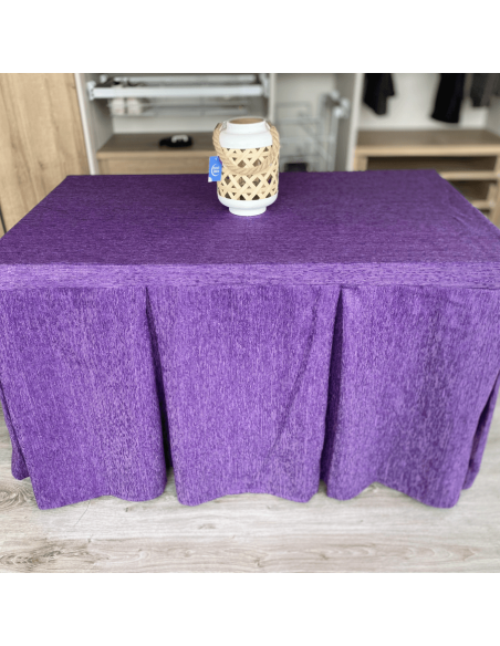 Ropa elegante 10 pliegues Morado