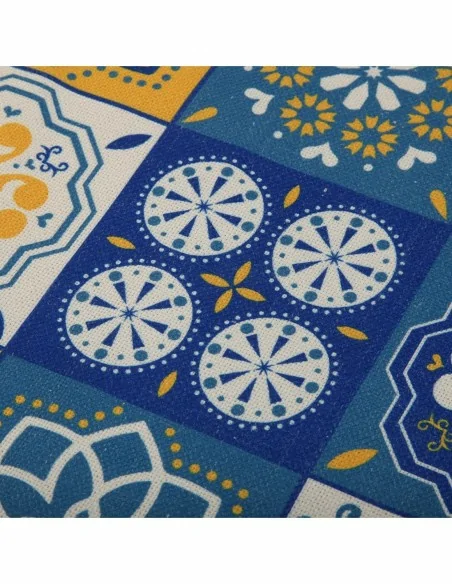 SALVAMANTEL YELLOW MOSAIC AZUL