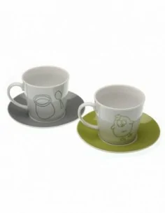 SET 2 TAZAS DE TE CON PLATO...