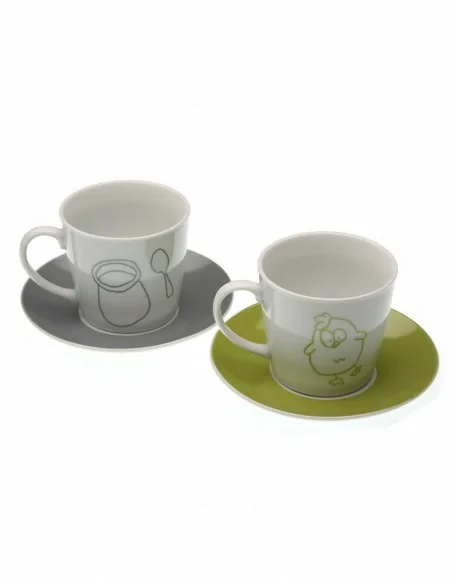 SET 2 TAZAS DE TE CON PLATO BO 2