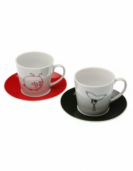 SET 2 TAZAS DE TE CON PLATO BO 2