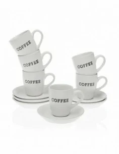 SET 12 PIEZAS  CAFE