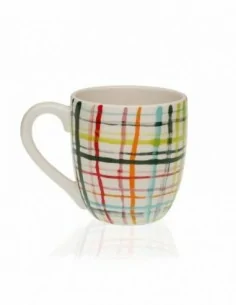 SET 4 MUGS COLOR BANDS 2