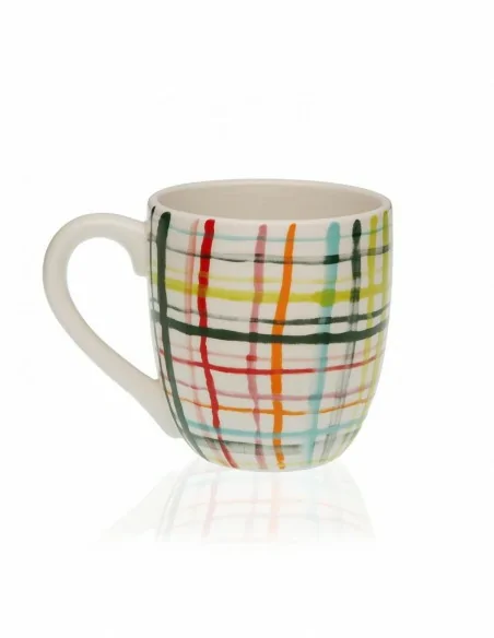 SET 4 MUGS COLOR BANDS