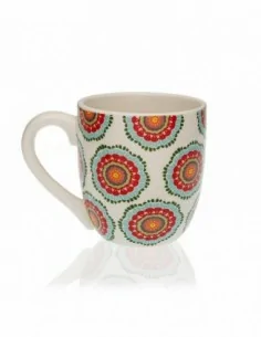 SET 4 MUGS CON STAND MANDALA 2