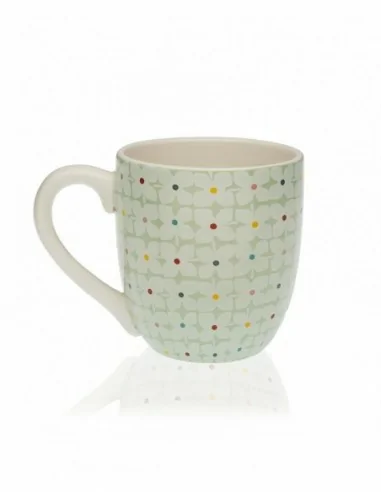 SET 4 MUGS SNOW FLOWERS