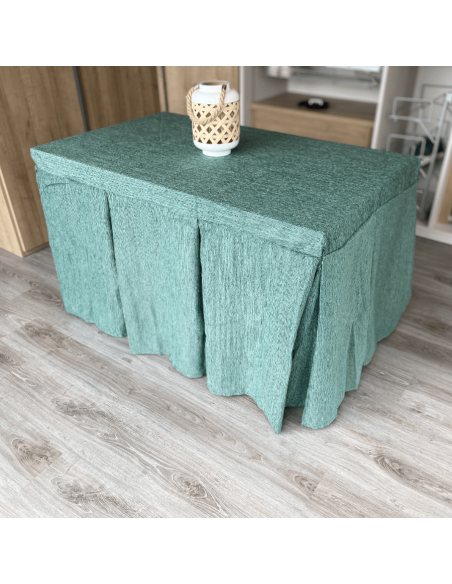 Ropa elegante 10 pliegues Verde