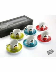 SET 6 TAZAS DE TE CON PLATO JA
