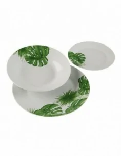 VAJILLA 18 PIEZAS NEW LEAVES