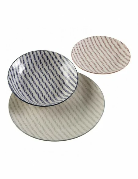 VAJILLA 18 PIEZAS CORDUROY