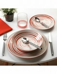 VAJILLA 18 PIEZAS ESPIRAL CORA 2