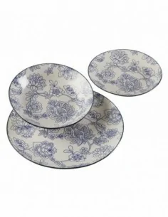 VAJILLA 18 PIEZAS ARAMIS AZUL