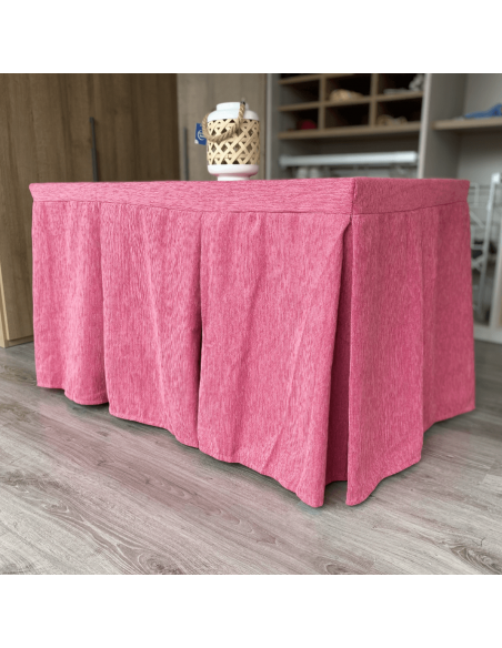 Ropa elegante 10 pliegues Fucsia