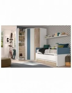 Dormitorio juvenil cama compacta | Decopaq.es