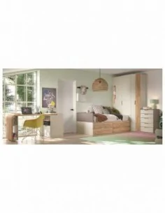 Dormitorio juvenil cama compacta | Decopaq.es
