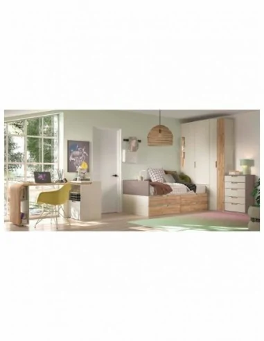 Dormitorio juvenil cama compacta | Decopaq.es