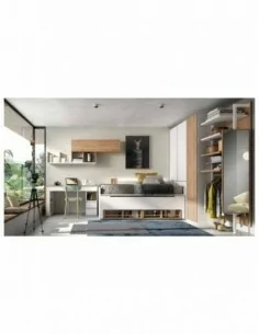 Dormitorio juvenil cama compacta | Decopaq.es