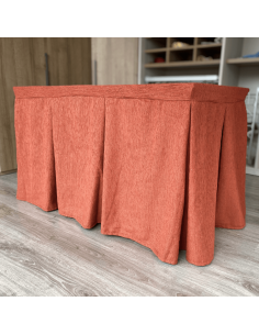 Ropa elegante 10 pliegues Teja 2