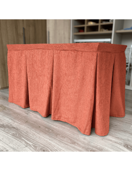 Ropa elegante 10 pliegues Teja