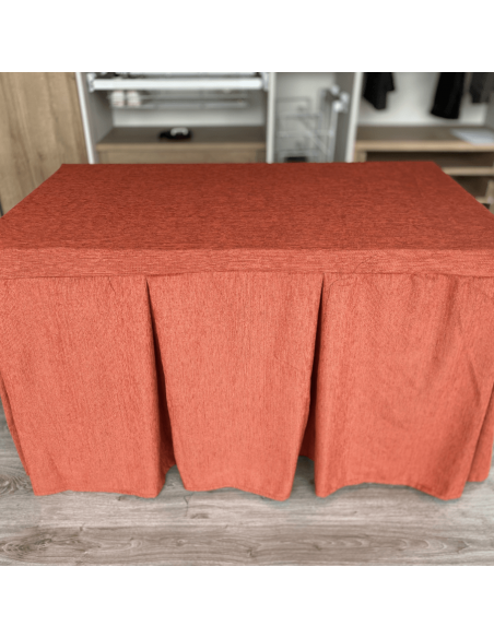 Ropa elegante 10 pliegues Teja