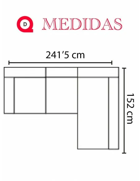 Medidas Chaiselongue Modelo Moscú