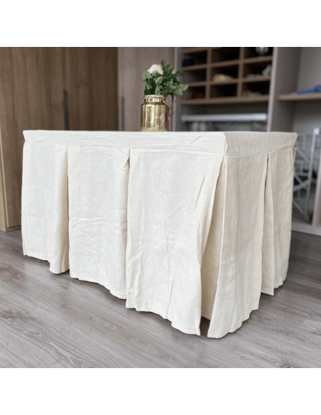 Ropa elegante 10 pliegues Marfil