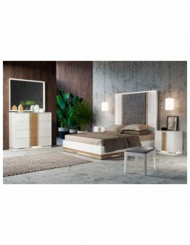 Dormitorio de matrimonio moderno completo con diseños alta gama de mobiliario diferentes medidas y colores (2)