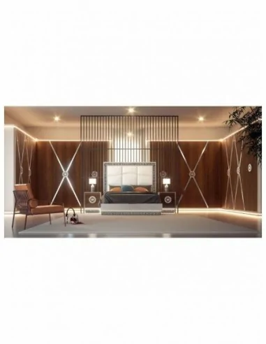 Dormitorio de matrimonio moderno completo con diseños alta gama de mobiliario diferentes medidas y colores (6)
