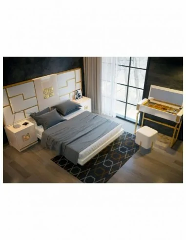 Dormitorio de matrimonio moderno completo con diseños alta gama de mobiliario diferentes medidas y colores (9)