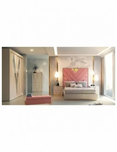 Dormitorio de matrimonio moderno completo con diseños alta gama de mobiliario diferentes medidas y colores (11)