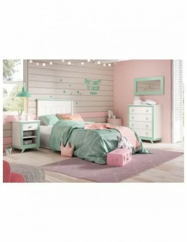Dormitorio juvenil a medida diseño crucetas madera DM lacado o barnizado (42)