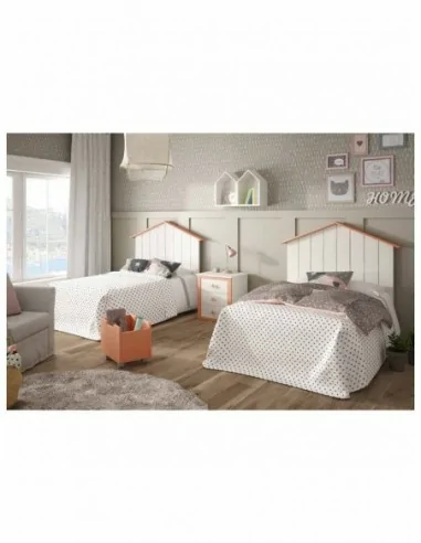 Dormitorio juvenil a medida diseño crucetas madera DM lacado o barnizado (44)