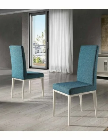 Mesas de salon extensibles con sillas tapizadas tela anti manchas a elegir lacadas con mesas de centro (4)