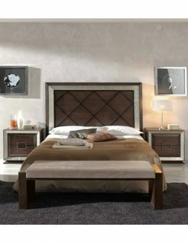 Dormitorio de matrimonio diseño moderno con armario a juego colores a elegir con comoda a juego cabecero mesitas colchon (1)