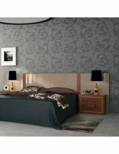 Dormitorio de matrimonio diseño moderno con armario a juego colores a elegir con comoda a juego cabecero mesitas colchon (4)
