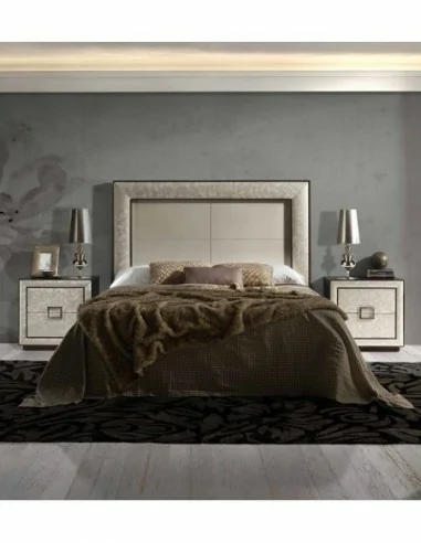 Dormitorio de matrimonio diseño moderno con armario a juego colores a elegir con comoda a juego cabecero mesitas colchon (5)