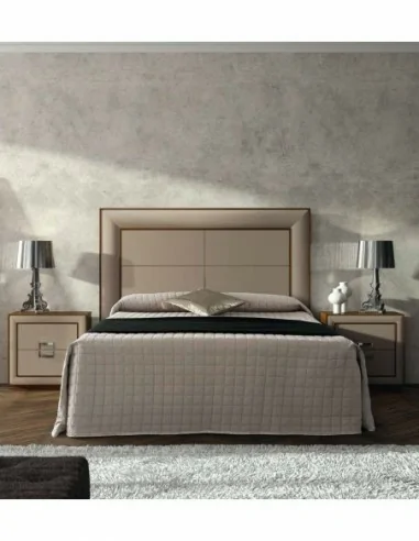 Dormitorio de matrimonio diseño moderno con armario a juego colores a elegir con comoda a juego cabecero mesitas colchon (7)