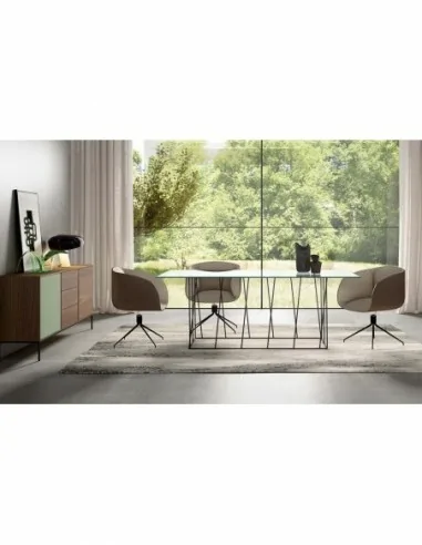 Mesas de comedor o mesas de centro con pata metalica diseño moderno industrial (3)