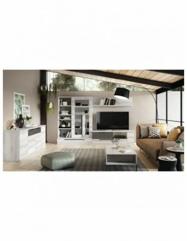 Muebles conjunto de salon composiciones completas diseño moderno con muebles modulares y colgados (7)