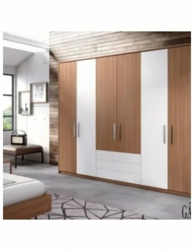 Armario de dormitorio de matrimonio puertas batientes o correderas a medida con colores a eleccion (2)